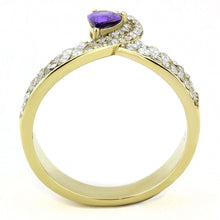 Load image into Gallery viewer, Rings for Women Gold 316L Stainless Steel DA304 - AAA Grade Cubic Zirconia in Tanzanite
