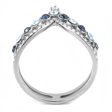Load image into Gallery viewer, Rings for Women Silver 316L Stainless Steel DA305 - Top Grade Crystal in Multi Color
