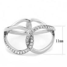 Load image into Gallery viewer, Rings for Women Silver 316L Stainless Steel DA307 - AAA Grade Cubic Zirconia in Clear
