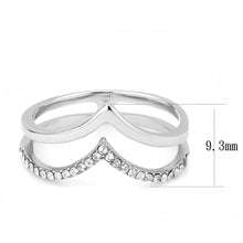 Load image into Gallery viewer, Rings for Women Silver 316L Stainless Steel DA308 - AAA Grade Cubic Zirconia in Clear
