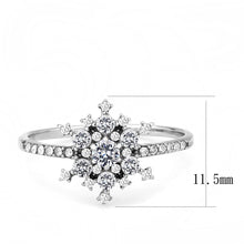 Load image into Gallery viewer, Rings for Women Silver 316L Stainless Steel DA317 - AAA Grade Cubic Zirconia in Clear
