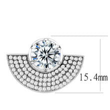 Load image into Gallery viewer, Rings for Women Silver 316L Stainless Steel DA336 - AAA Grade Cubic Zirconia in Clear

