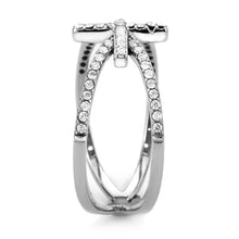 Load image into Gallery viewer, Silver Rings for Women 316L Stainless Steel DA353 - AAA Grade Cubic Zirconia in Clear
