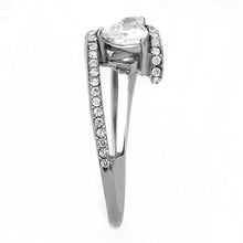 Load image into Gallery viewer, Rings for Women Silver 316L Stainless Steel DA355 - AAA Grade Cubic Zirconia in Clear
