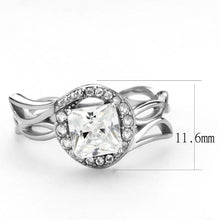 Load image into Gallery viewer, Rings for Women Silver 316L Stainless Steel DA357 - AAA Grade Cubic Zirconia in Clear
