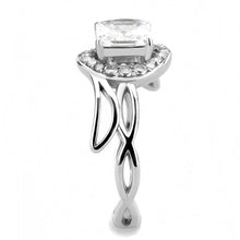 Load image into Gallery viewer, Silver Rings for Women 316L Stainless Steel DA357 - AAA Grade Cubic Zirconia in Clear
