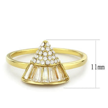 Load image into Gallery viewer, Rings for Women Gold 316L Stainless Steel DA359 - AAA Grade Cubic Zirconia in Clear
