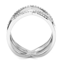 Load image into Gallery viewer, Rings for Women Silver 316L Stainless Steel DA381 - AAA Grade Cubic Zirconia in Clear
