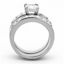 Load image into Gallery viewer, Rings for Women Silver Stainless Steel TK61206 with AAA Grade Cubic Zirconia in Clear
