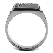 Load image into Gallery viewer, Rings for Men Silver Stainless Steel TK711 with Top Grade Crystal in Clear
