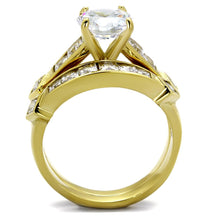 Load image into Gallery viewer, Gold Rings for Women Stainless Steel TK8X040 with AAA Grade Cubic Zirconia in Clear
