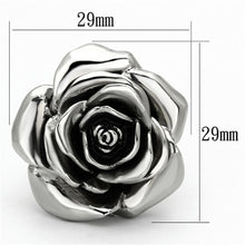 Load image into Gallery viewer, Rings for Women Silver Stainless Steel TK923 with Epoxy in Jet
