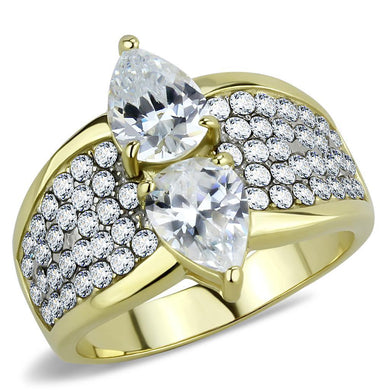 Anillo de Compromiso Boda y Matrimonio con Diamante Zirconia Para Mujeres Color Oro Almaty - Jewelry Store by Erik Rayo