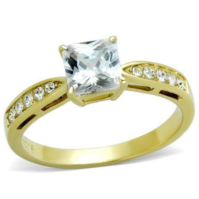 Anillo de Compromiso Boda y Matrimonio con Diamante Zirconia Para Mujeres Color Oro Civita - Jewelry Store by Erik Rayo