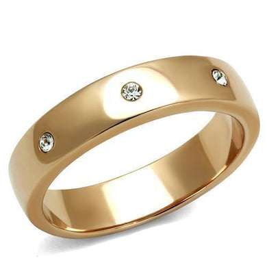 Anillo de Compromiso Boda y Matrimonio con Diamante Zirconia Para Mujeres Color Oro Rojo Melfi - Jewelry Store by Erik Rayo