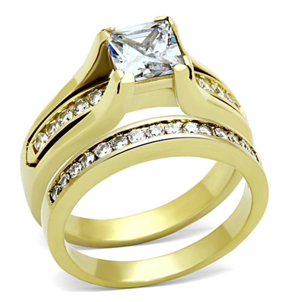 Anillo de Compromiso Boda y Matrimonio con Diamante Zirconia Para Mujeres Color Oro Rose - Jewelry Store by Erik Rayo