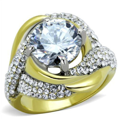 Anillo de Compromiso Boda y Matrimonio con Diamante Zirconia Para Mujeres Color Oro TK1910 - Jewelry Store by Erik Rayo