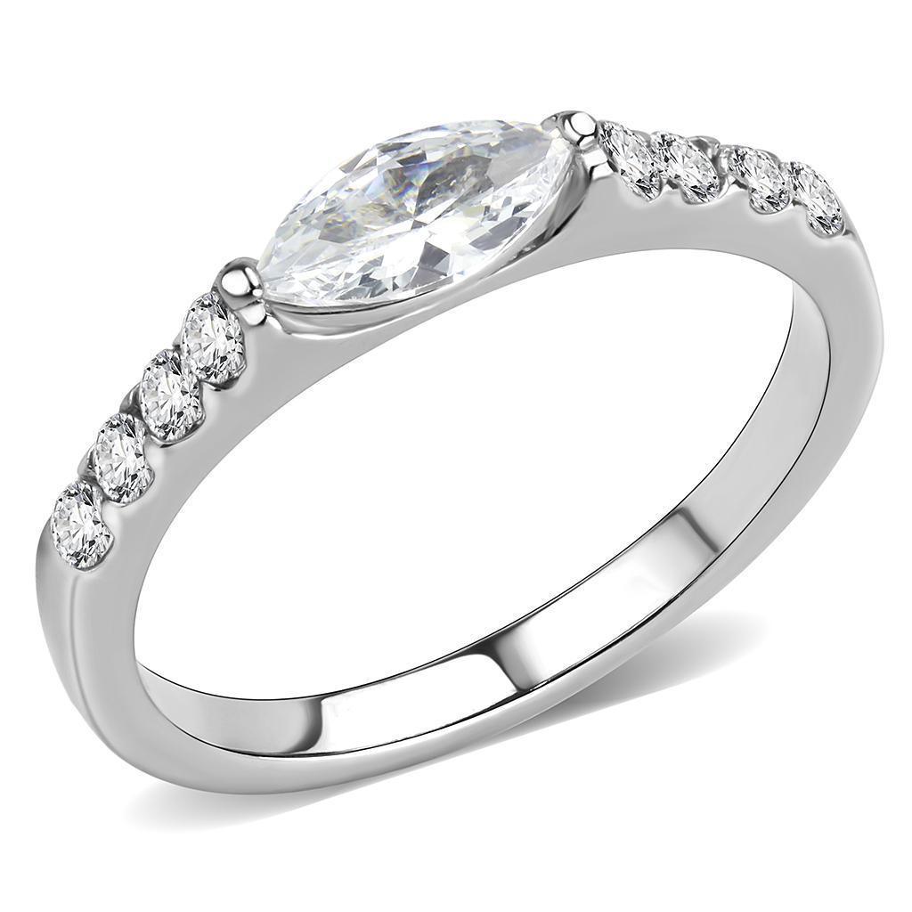 Anillo de Compromiso Boda y Matrimonio con Diamante Zirconia Para Mujeres Color Plata Cento - Jewelry Store by Erik Rayo