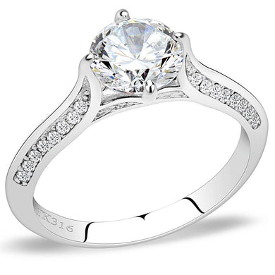 Anillo de Compromiso Boda y Matrimonio con Diamante Zirconia Para Mujeres Color Plata DA036 - Jewelry Store by Erik Rayo