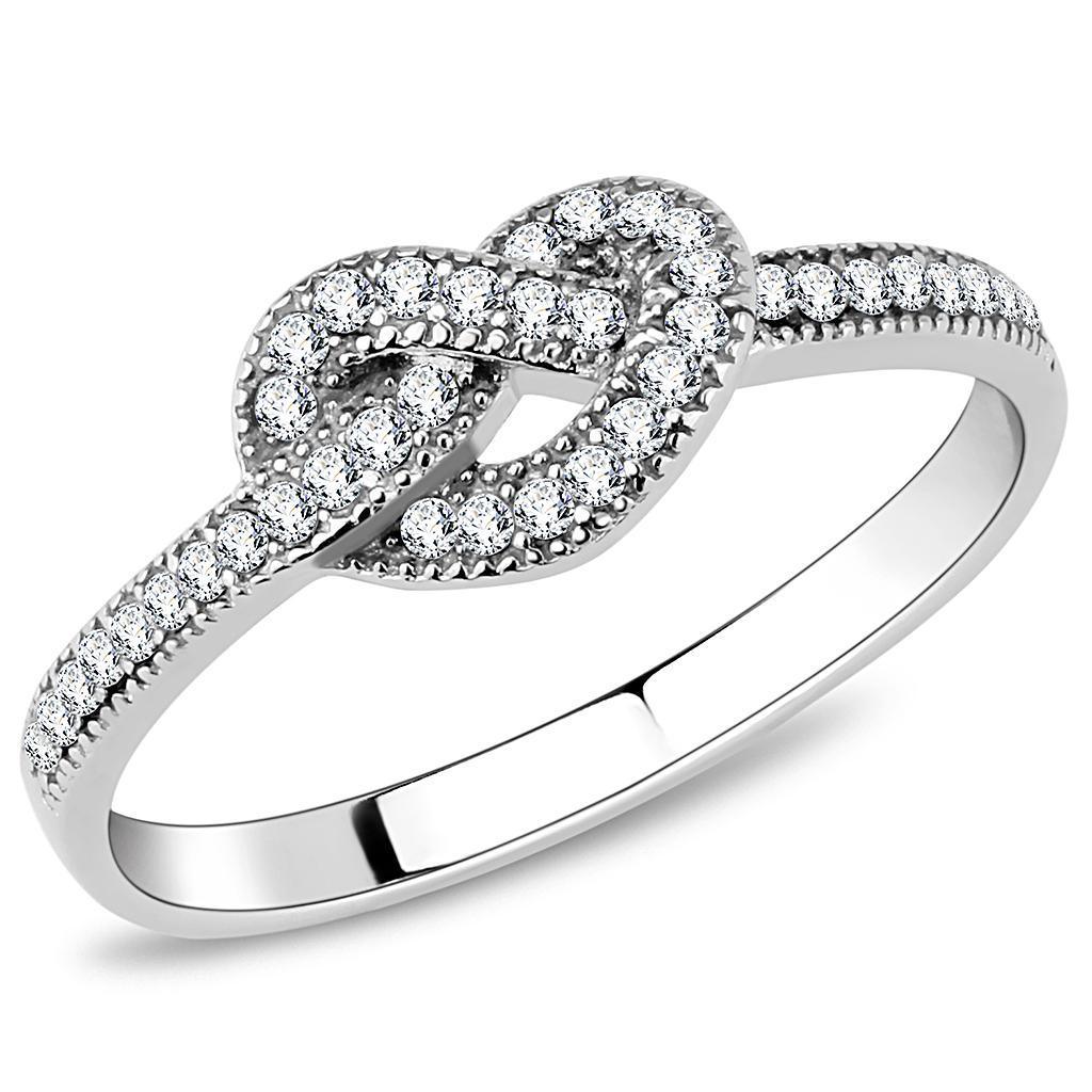 Anillo de Compromiso Boda y Matrimonio con Diamante Zirconia Para Mujeres Color Plata DA053 - Jewelry Store by Erik Rayo