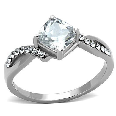 Anillo de Compromiso Boda y Matrimonio con Diamante Zirconia Para Mujeres Color Plata Jaipur - Jewelry Store by Erik Rayo