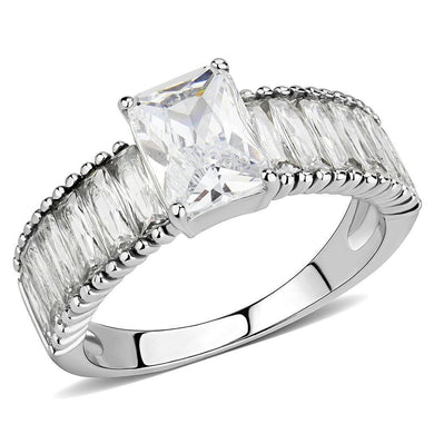 Anillo de Compromiso Boda y Matrimonio con Diamante Zirconia Para Mujeres Color Plata Karla - Jewelry Store by Erik Rayo
