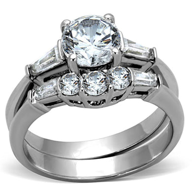Anillo de Compromiso Boda y Matrimonio con Diamante Zirconia Para Mujeres Color Plata Leon - Jewelry Store by Erik Rayo