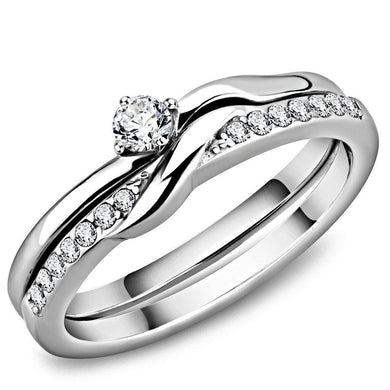 Anillo de Compromiso Boda y Matrimonio con Diamante Zirconia Para Mujeres Color Plata Salerno - Jewelry Store by Erik Rayo