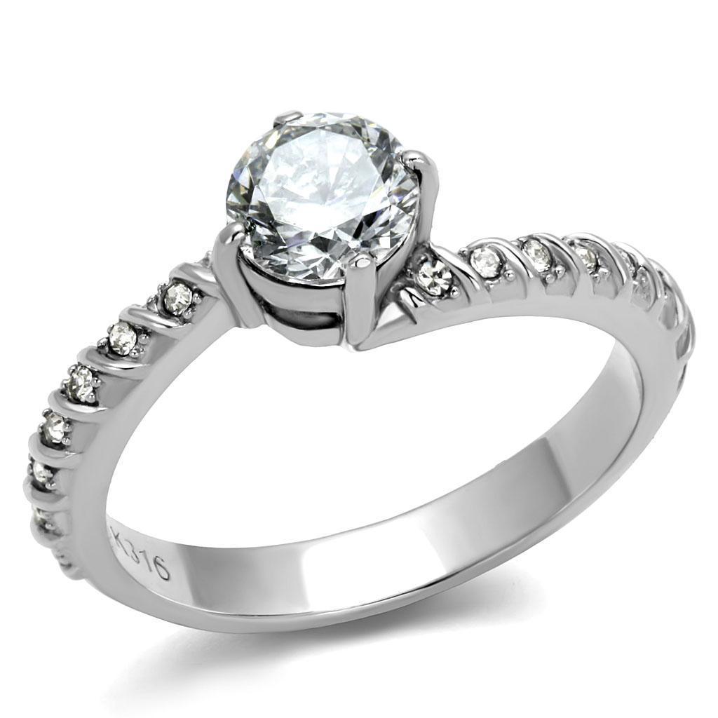 Anillo de Compromiso Boda y Matrimonio con Diamante Zirconia Para Mujeres Color Plata Vadodara - Jewelry Store by Erik Rayo