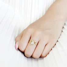 Load image into Gallery viewer, Anillo de Compromiso Boda y Matrimonio con Diamante Zirconia Para Mujeres Corazon de Oro - Jewelry Store by Erik Rayo
