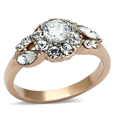 Anillo de Compromiso Boda y Matrimonio con Diamante Zirconia Para Mujeres Dos Tonos TK1164 - Jewelry Store by Erik Rayo