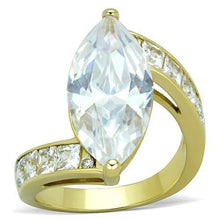 Load image into Gallery viewer, Anillos Para Mujer Color Oro de 316L Acero Inoxidable con Diamante Zirconia Cubica Anna - ErikRayo.com

