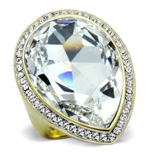 Load image into Gallery viewer, Anillos Para Mujer Dos Tonos de 316L Acero Inoxidable con Diamante Zirconia Cubica TK1905 - ErikRayo.com
