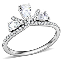 Load image into Gallery viewer, Rings for Women Silver 316L Stainless Steel DA140 - AAA Grade Cubic Zirconia in Clear
