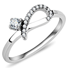 Load image into Gallery viewer, Rings for Women Silver 316L Stainless Steel DA143 - AAA Grade Cubic Zirconia in Clear
