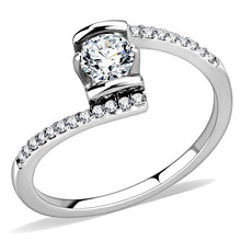 Load image into Gallery viewer, Rings for Women Silver 316L Stainless Steel DA151 - AAA Grade Cubic Zirconia in Clear
