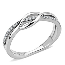 Load image into Gallery viewer, Rings for Women Silver 316L Stainless Steel DA157 - AAA Grade Cubic Zirconia in Clear

