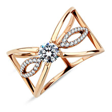 Load image into Gallery viewer, Rings for Women Rose Gold 316L Stainless Steel DA169 - AAA Grade Cubic Zirconia in Clear
