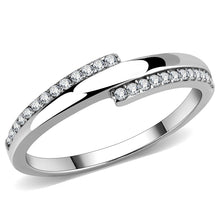 Load image into Gallery viewer, Rings for Women Silver 316L Stainless Steel DA234 - AAA Grade Cubic Zirconia in Clear

