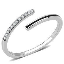 Load image into Gallery viewer, Rings for Women Silver 316L Stainless Steel DA312 - Epoxy in Jet
