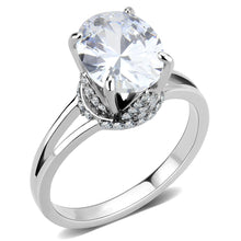 Load image into Gallery viewer, Rings for Women Silver 316L Stainless Steel DA314 - AAA Grade Cubic Zirconia in Clear
