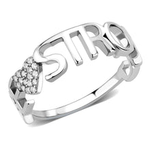 Load image into Gallery viewer, Rings for Women Silver 316L Stainless Steel DA356 - AAA Grade Cubic Zirconia in Clear
