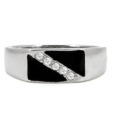 Load image into Gallery viewer, Rings for Men Silver Stainless Steel TK414701 with Top Grade Crystal in Clear
