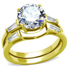 Load image into Gallery viewer, Gold Rings for Women Stainless Steel TK44701 with AAA Grade Cubic Zirconia in Clear
