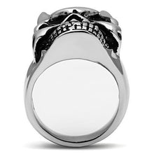 Load image into Gallery viewer, Rings for Men Silver Stainless Steel TK465 with AAA Grade Cubic Zirconia in Clear
