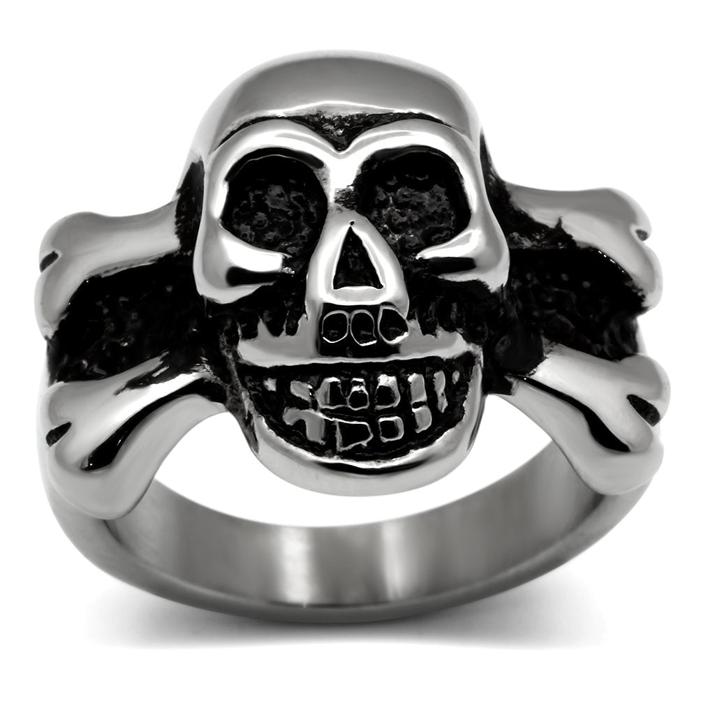 Rings for Men Silver Stainless Steel TK474 with No Stone