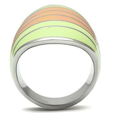 Load image into Gallery viewer, Rings for Women Silver Stainless Steel TK504 with Epoxy in Multi Color
