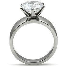 Load image into Gallery viewer, Rings for Women Silver Stainless Steel TK520 with AAA Grade Cubic Zirconia in Clear
