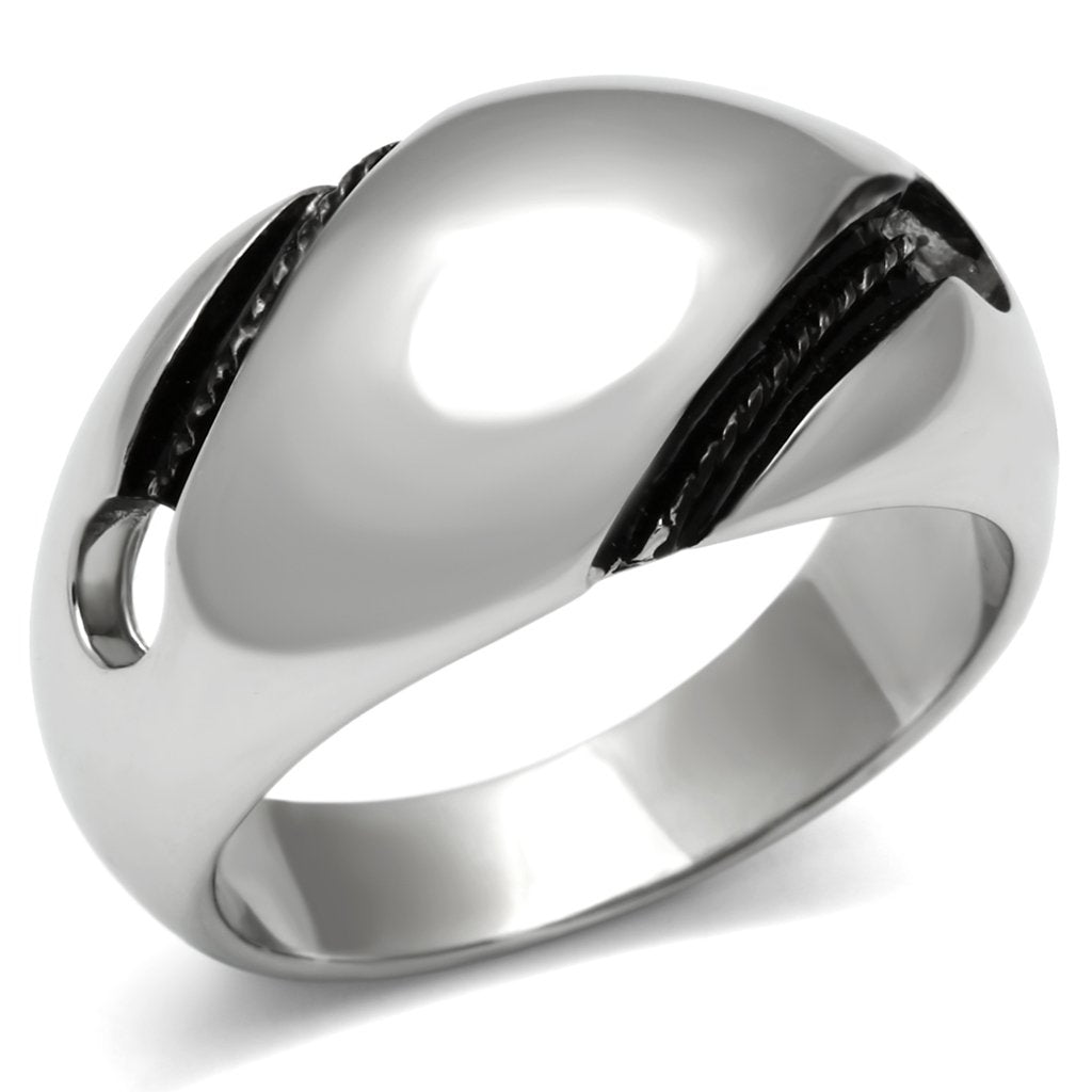 Silver Rings for Women Stainless Steel TK524 with No Stone