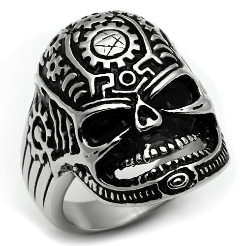 Rings for Men Silver Stainless Steel TK580 with No Stone